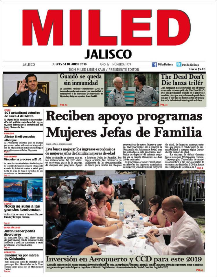 Portada de Miled - Jalisco (México)