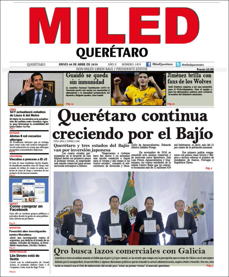 Portada de Miled - Querétaro (México)