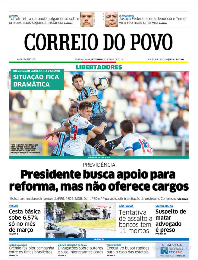 Portada de Correio Do Povo (Brasil)