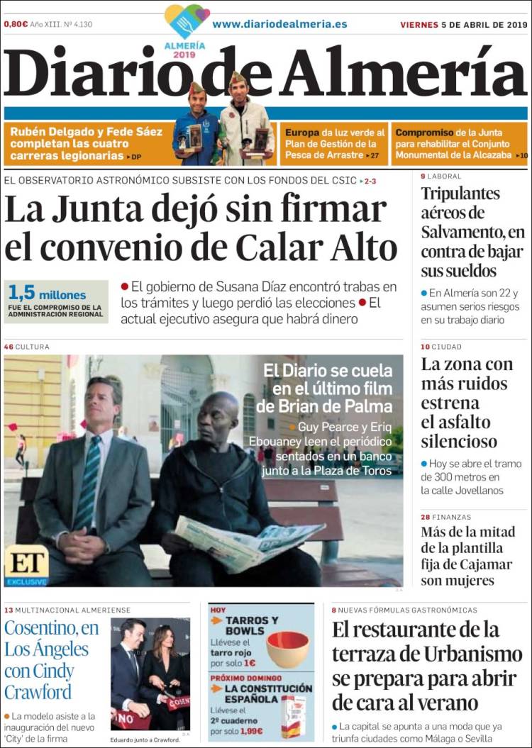 Portada de Diario de Almería (Espa&ntilde;a)