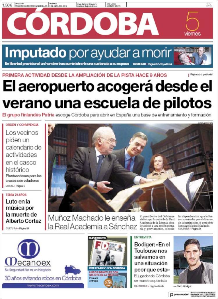 Portada de Diario de Córdoba (Espa&ntilde;a)