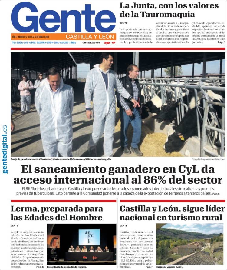 Portada de Gente en Valladolid (Espa&ntilde;a)