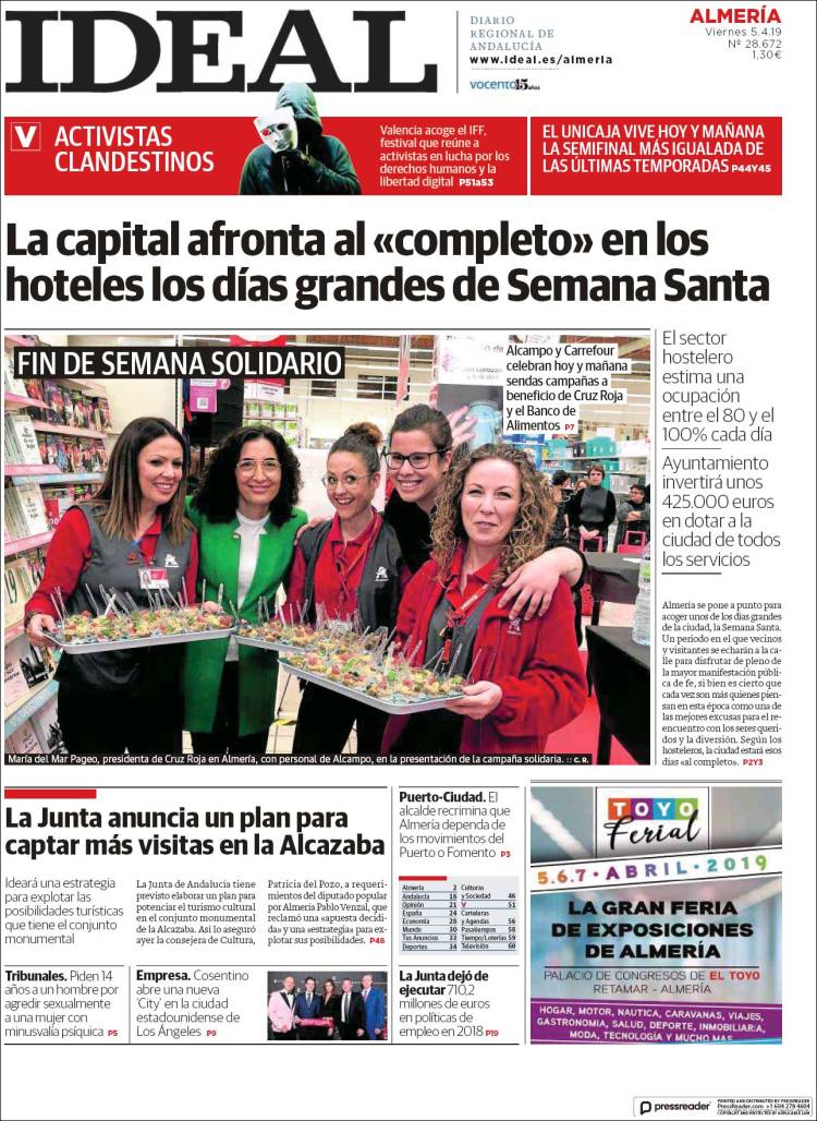 Portada de Ideal Almeria (Espa&ntilde;a)