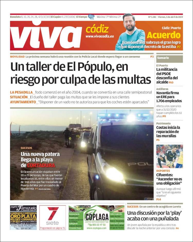 Portada de Información - Cadiz (Espa&ntilde;a)