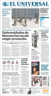 Portada de El Universal (M&eacute;xico)