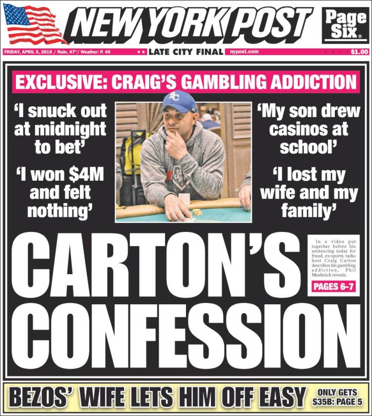 Portada de New York Post (USA)