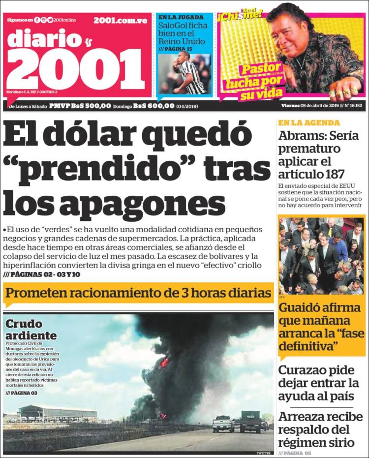 Portada de 2001 - Dosmiluno (Venezuela)