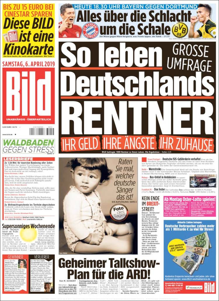 Portada de Bild (Germany)