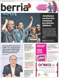 Portada de Berria (España)