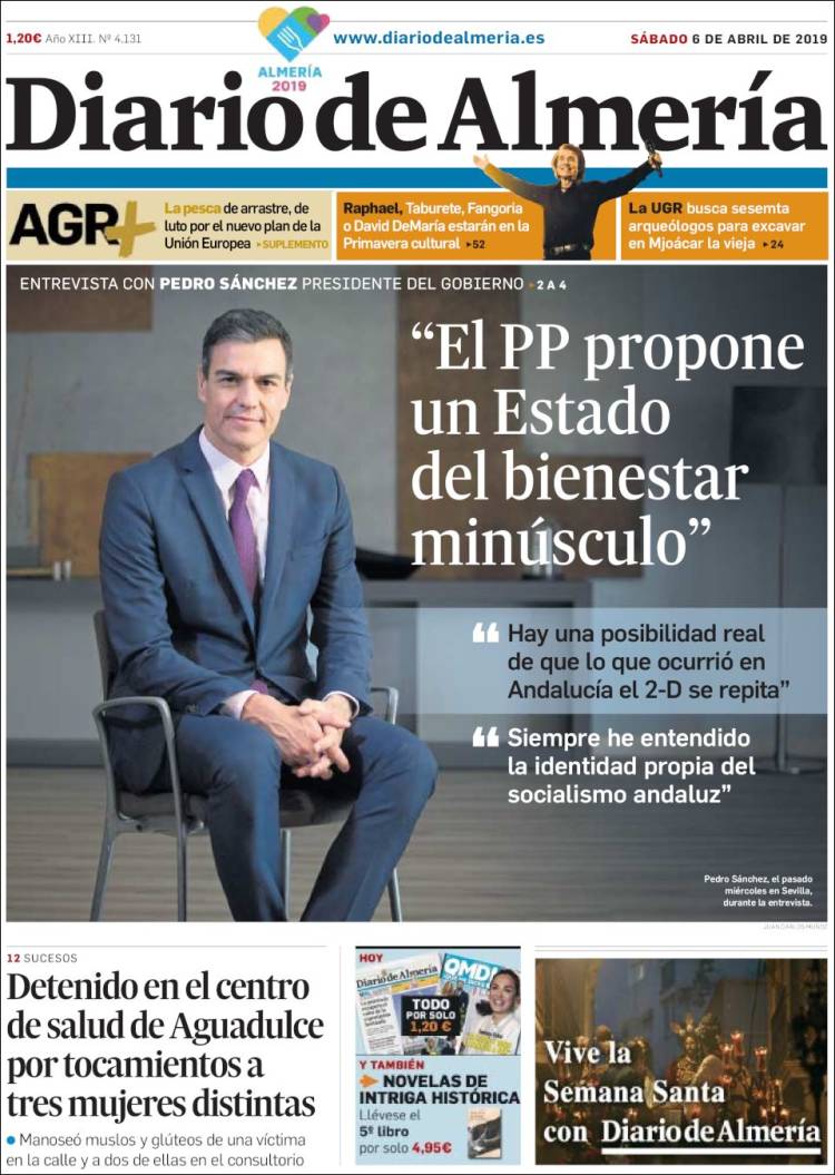 Portada de Diario de Almería (Espa&ntilde;a)