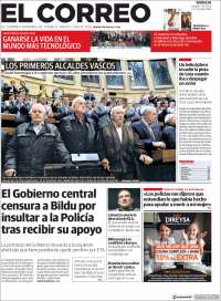 Portada de El Correo (España)