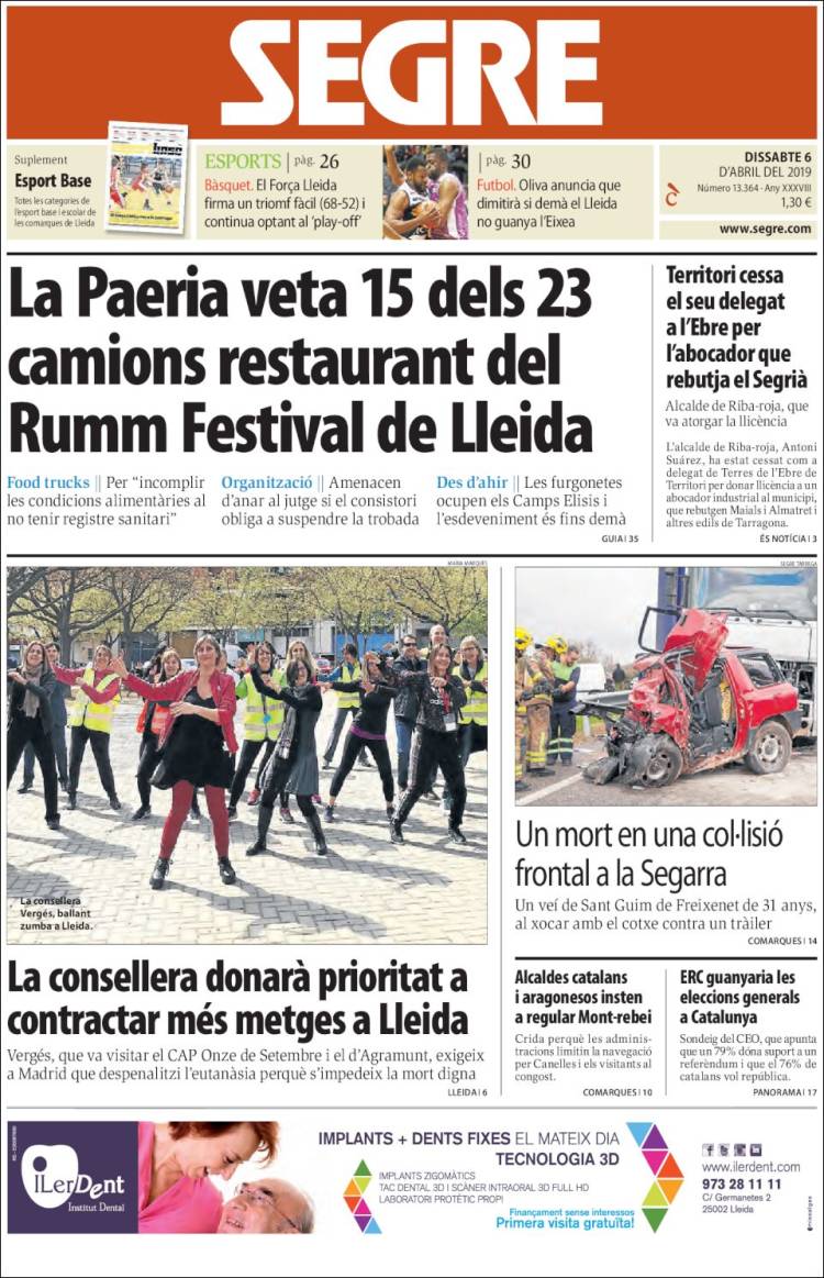 Portada de Segre (Espa&ntilde;a)