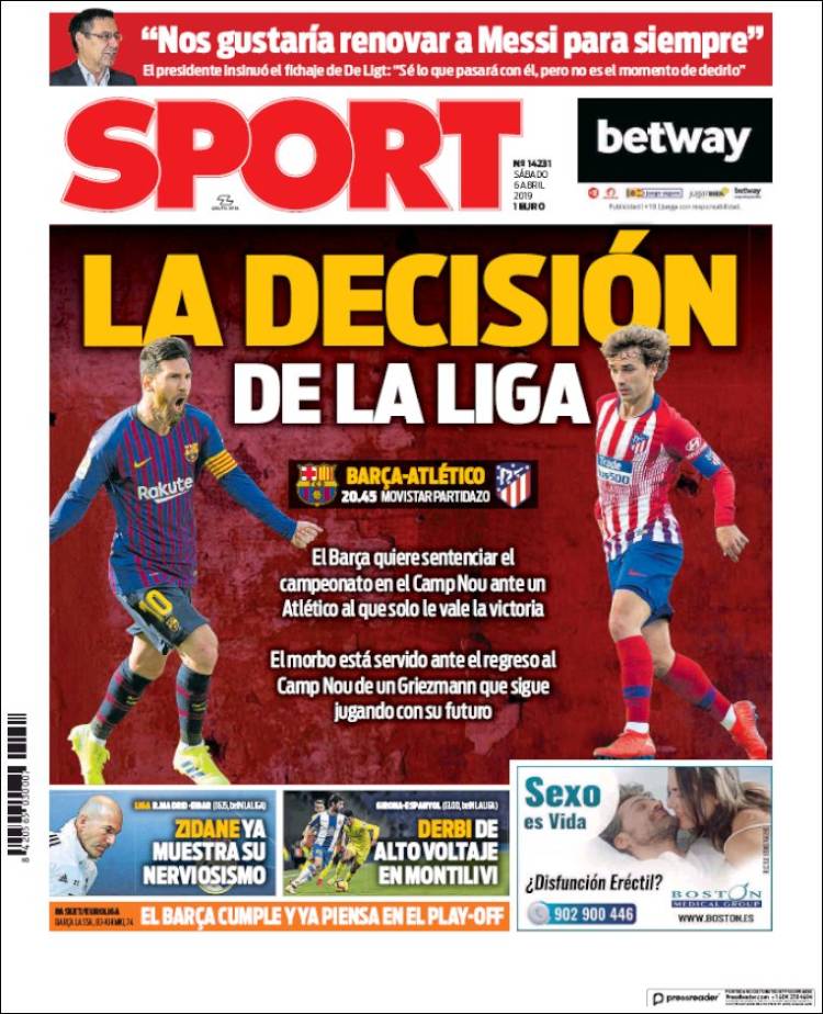 Portada de Sport (Espa&ntilde;a)