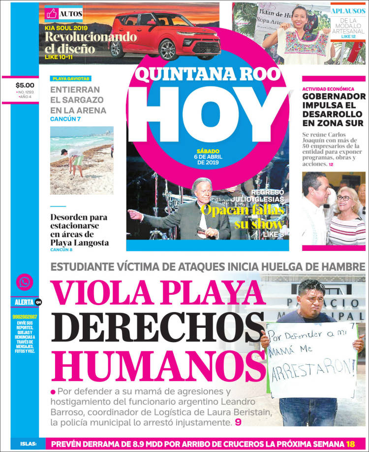 Portada de Quintana Roo HOY (México)