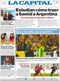 Portada de Diario La Capital - Mar del Plata (Argentina)