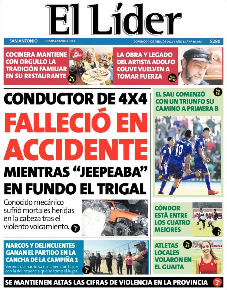 Portada de Lider de San Antonio (Chile)