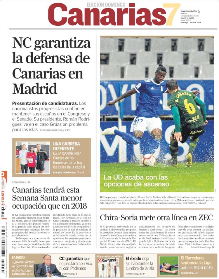 Portada de Canarias 7 - Lanzarote (Espa&ntilde;a)