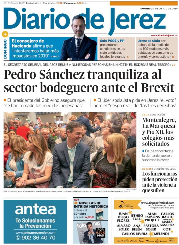 Portada de Diario de Jerez (Espa&ntilde;a)