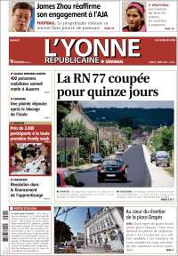 Portada de L'Yonne-Républicaine (Francia)