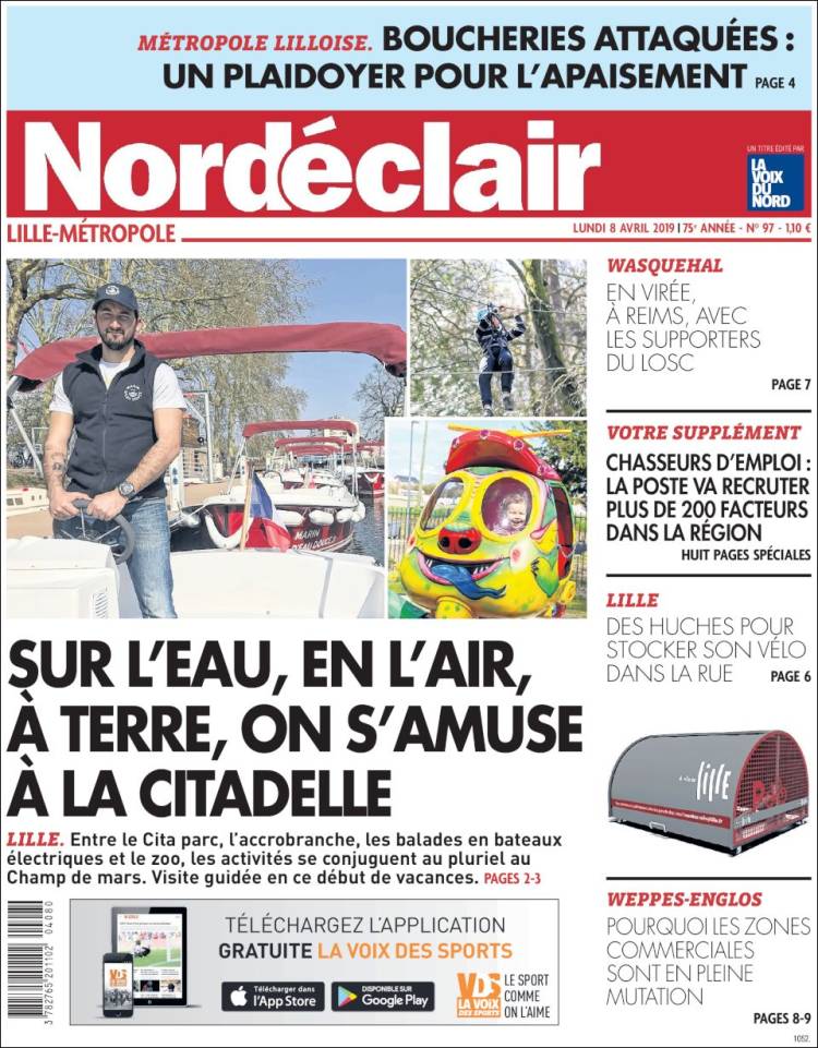 Portada de Nord Éclair (Francia)