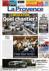 Portada de La Provence (Francia)