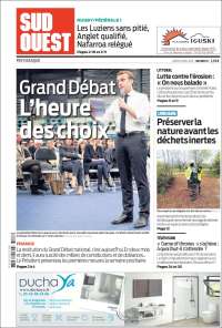 Portada de Sud Ouest (Francia)