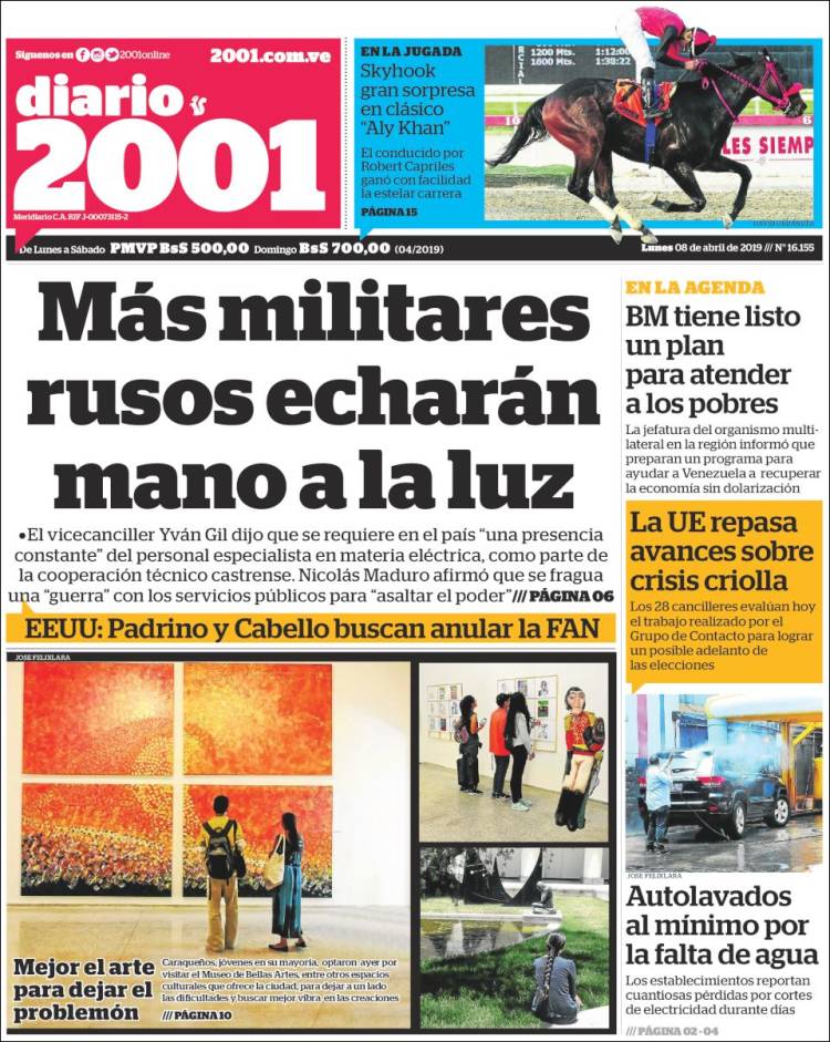 Portada de 2001 - Dosmiluno (Venezuela)