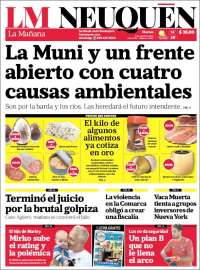 Portada de La Mañanade Neuquén (Argentina)