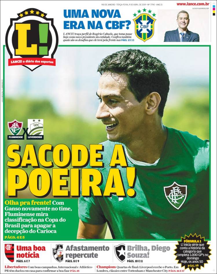 Portada de Lance! (Brasil)