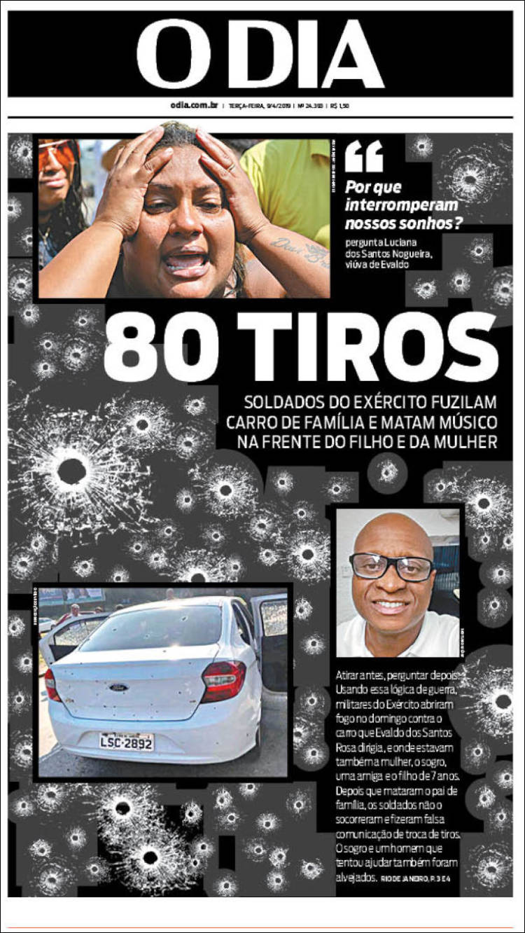 Portada de O Dia (Brasil)