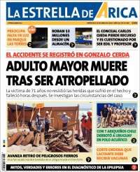 Portada de La Estrella de Arica (Chile)