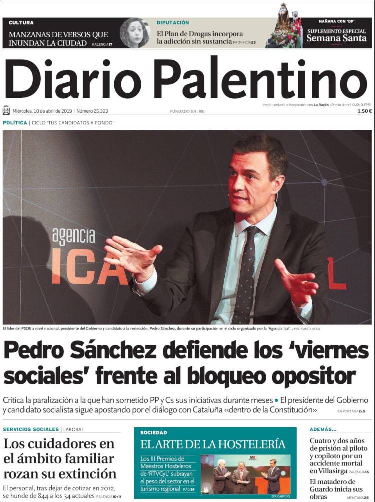 Portada de Diario Palentino (Espa&ntilde;a)