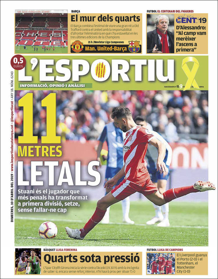 Portada de L'Esportiu : Girona (Espa&ntilde;a)