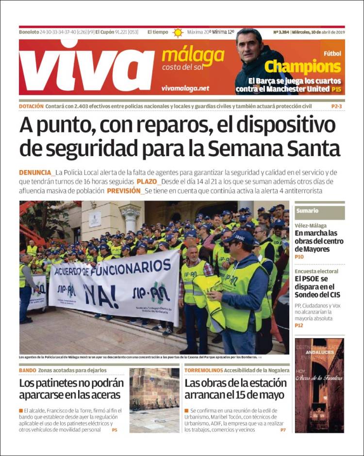 Portada de Viva Málaga (España)