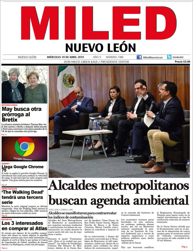 Portada de Miled - Nuevo León (M&eacute;xico)