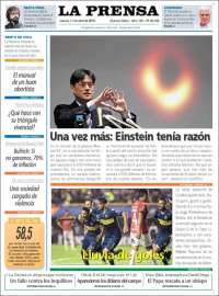 Portada de La Prensa (Argentina)