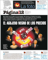 Portada de Página/12 (Argentina)