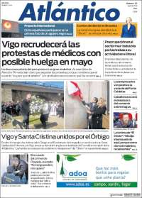 Portada de Atlántico Diario (España)