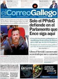 Portada de El Correo Gallego (España)