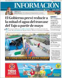 Portada de Diario Información (España)