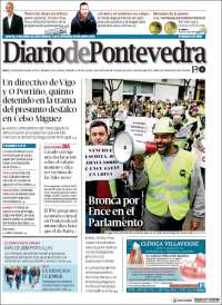 Portada de Diario de Pontevedra (España)