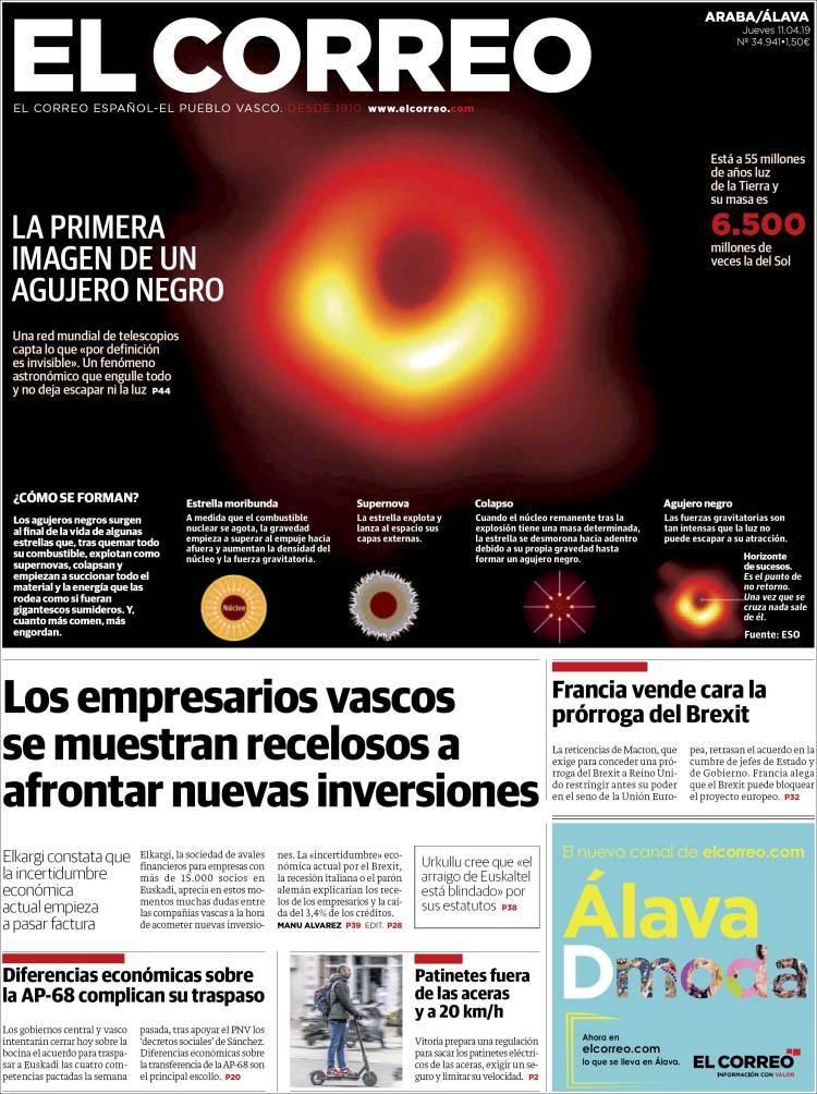 Portada de El Correo - Álava (Spain)