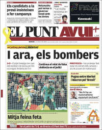 Portada de El Punt Avui (España)