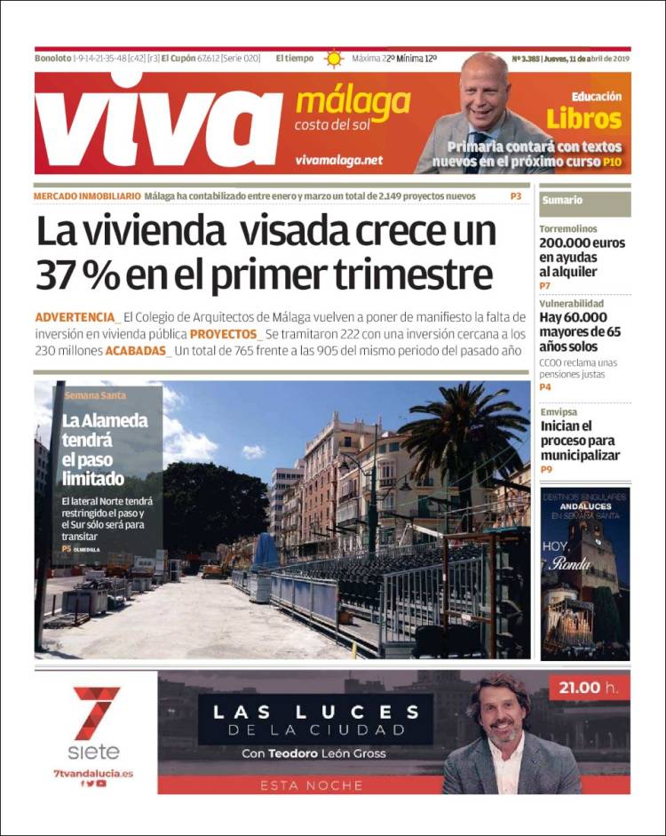 Portada de Viva Málaga (España)