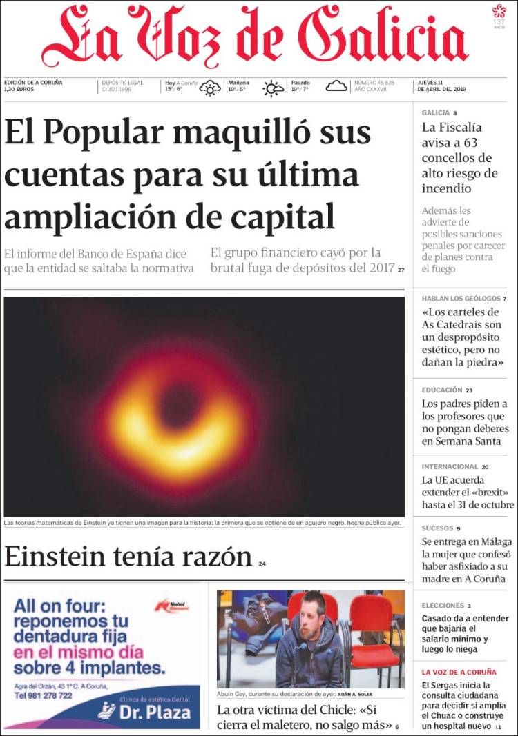 Portada de La Voz de Galicia (Spain)