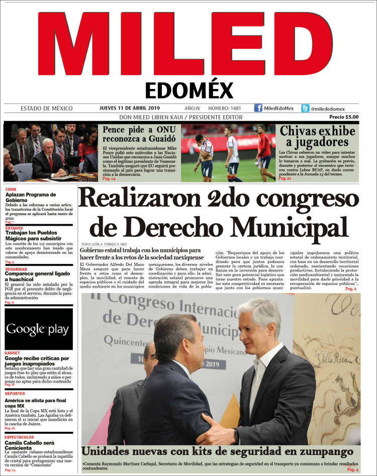 Portada de Miled - Estado de México (M&eacute;xico)
