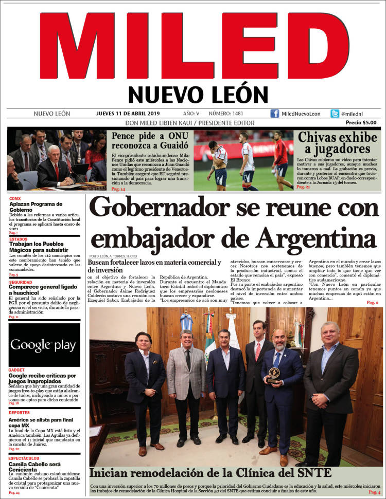 Portada de Miled - Nuevo León (M&eacute;xico)