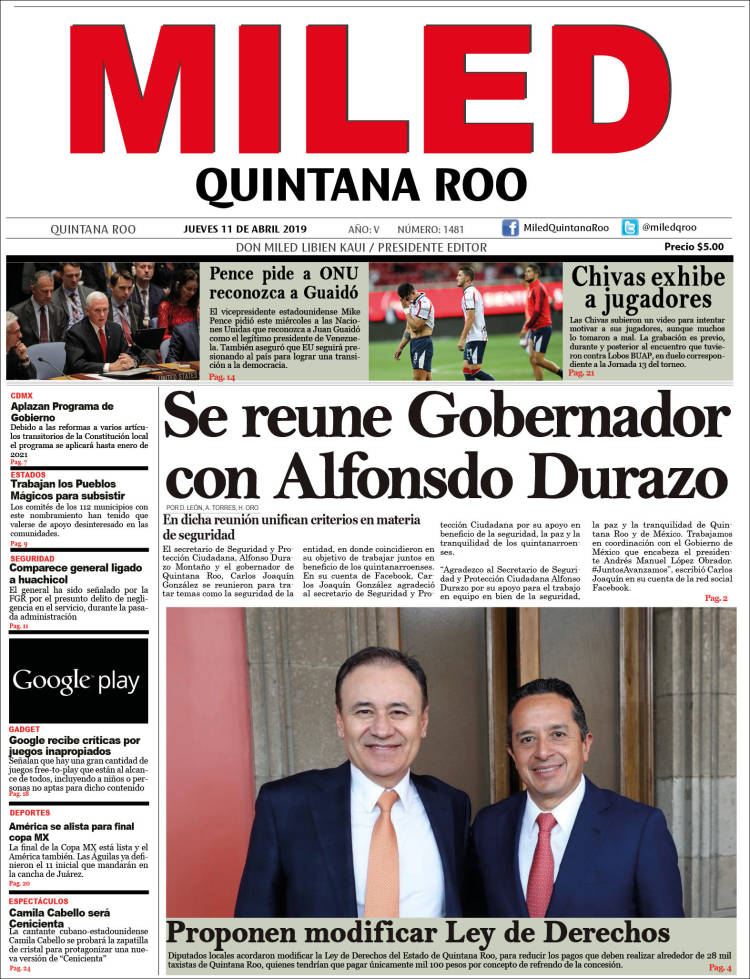 Portada de Miled - Quintana Roo (M&eacute;xico)