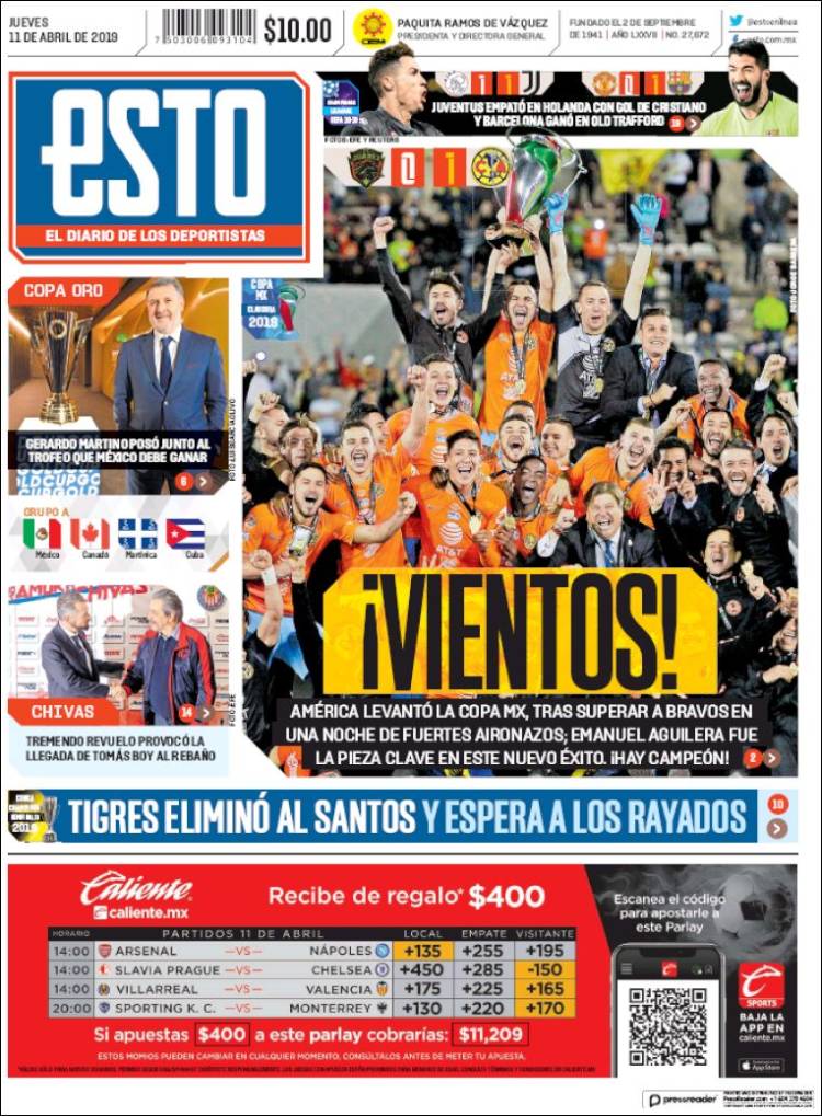 Portada de Esto (M&eacute;xico)