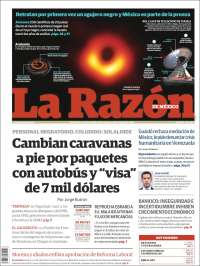 Portada de La Razón (M&eacute;xico)